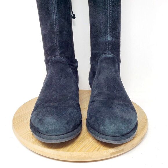 Stuart Weitzman Lowland Boots Womens 36 Black Suede Tall OTK Over the Knee - Picture 3 of 14